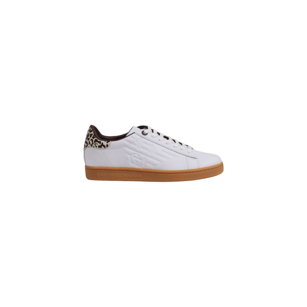 EA7 Emporio Armani - Beige Leather Low Top Sneakers