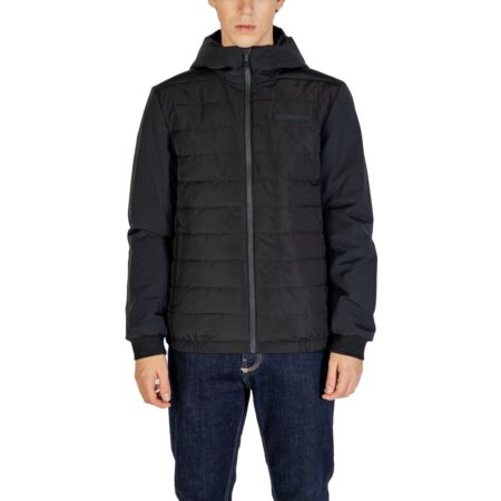 Black Recycled Polyester Jackets & Coat