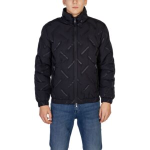 Black Polyester Jackets & Coat