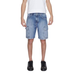 Blue Cotton Bermuda