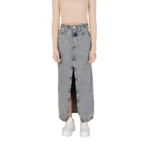Blue Cotton Long Skirt