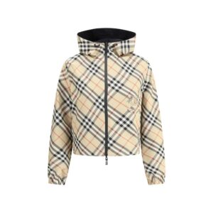 Brown Polyester Shell Jacket