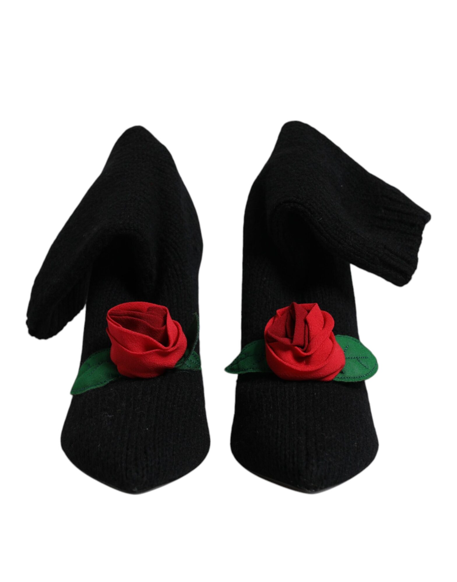 Dolce & Gabbana - Black Stiletto Heels Mid Calf Boots Shoes