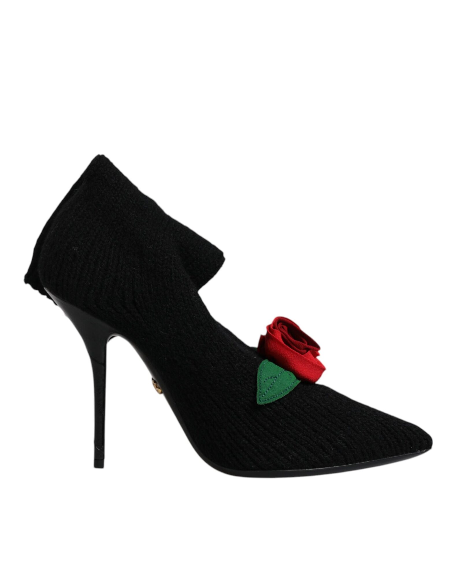 Dolce & Gabbana - Black Stiletto Heels Mid Calf Boots Shoes
