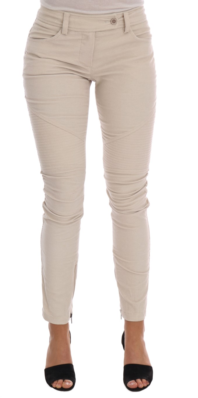 Ermanno Scervino - Beige Slim Jeans Corduroy Skinny Pants