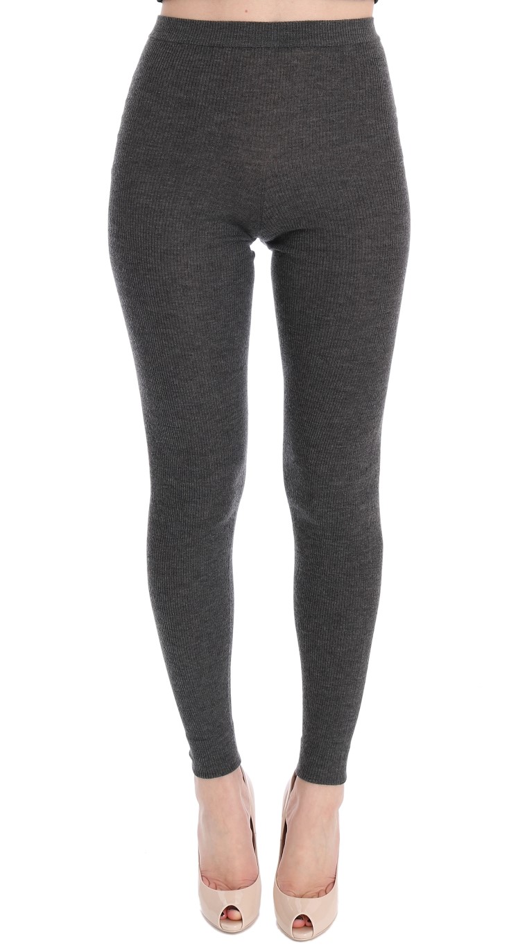 Dolce & Gabbana - Gray Cashmere Stretch Tights