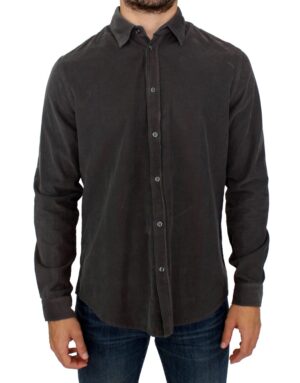 Green Button Front Cotton Casual Shirt
