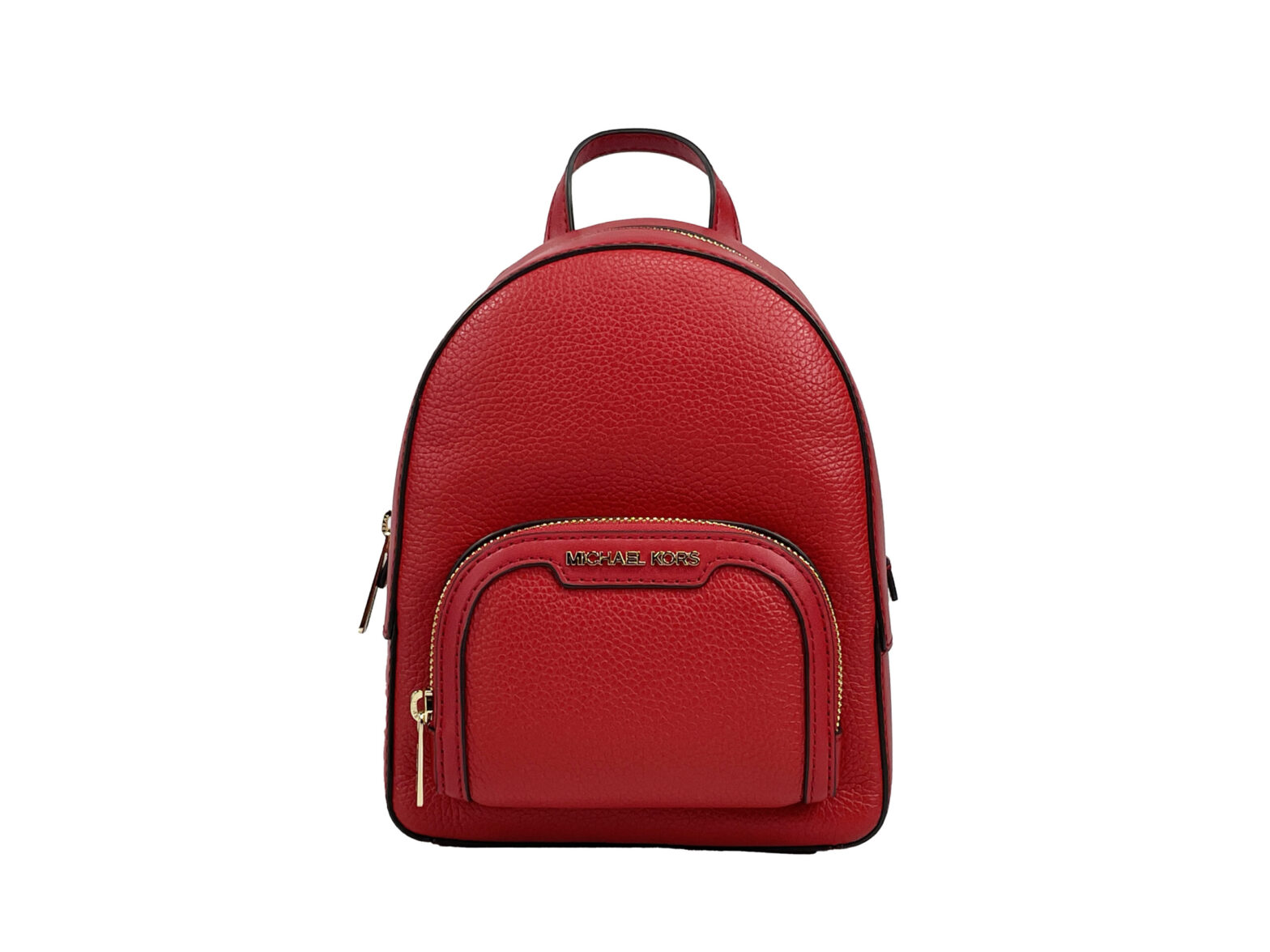 Michael Kors - Jaycee Mini XS Leather Zip Pocket Backpack Red
