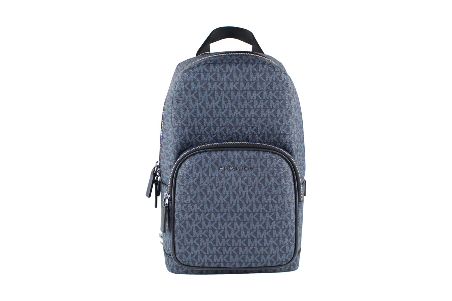 Michael Kors - Cooper Medium Navy Signature PVC Sling Backpack