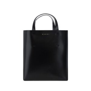 Black Calf Leather Bos Taurus Handbag