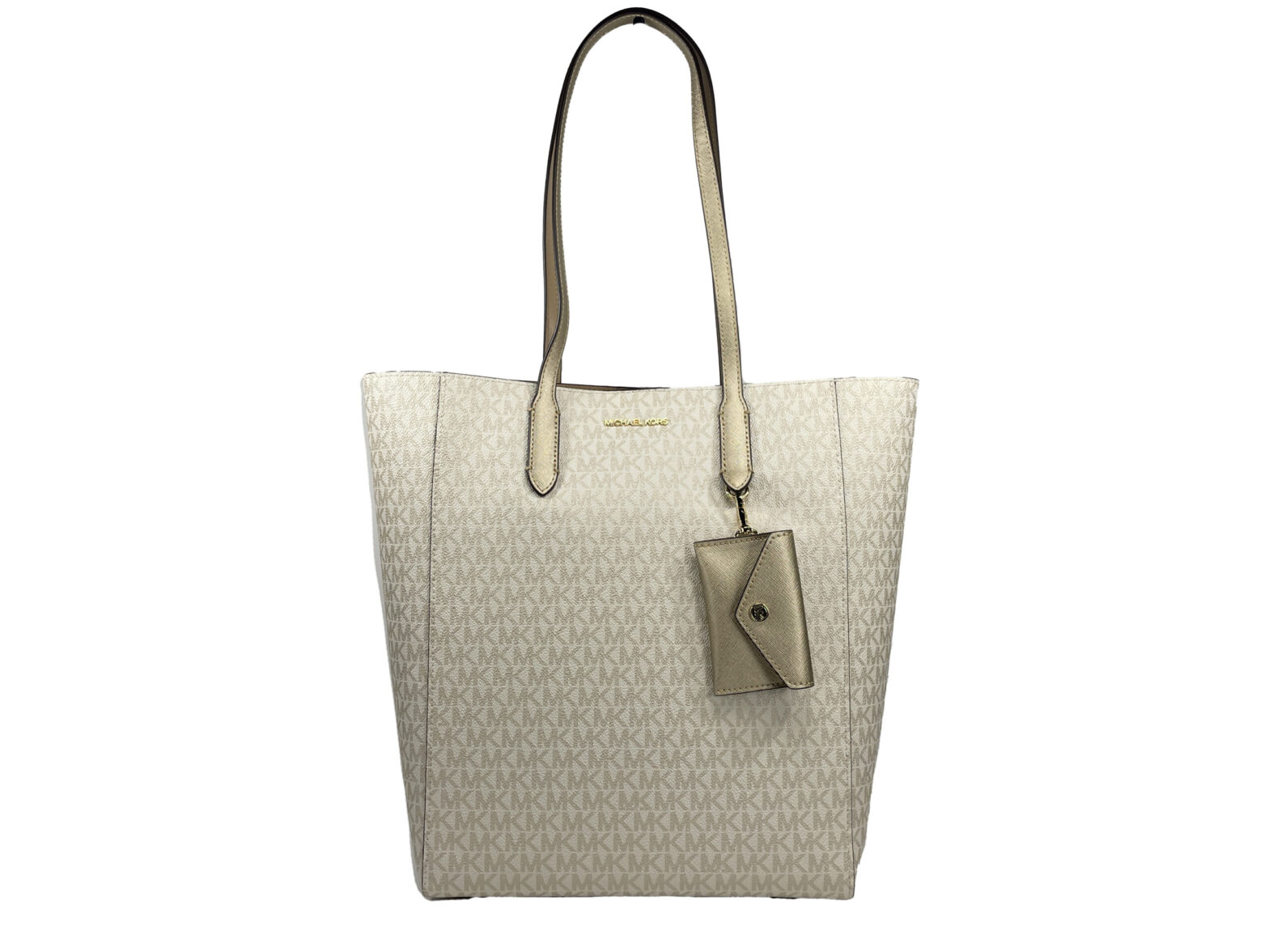 Michael Kors - Vincent With Card Case Large Tote Purse Bag Gold