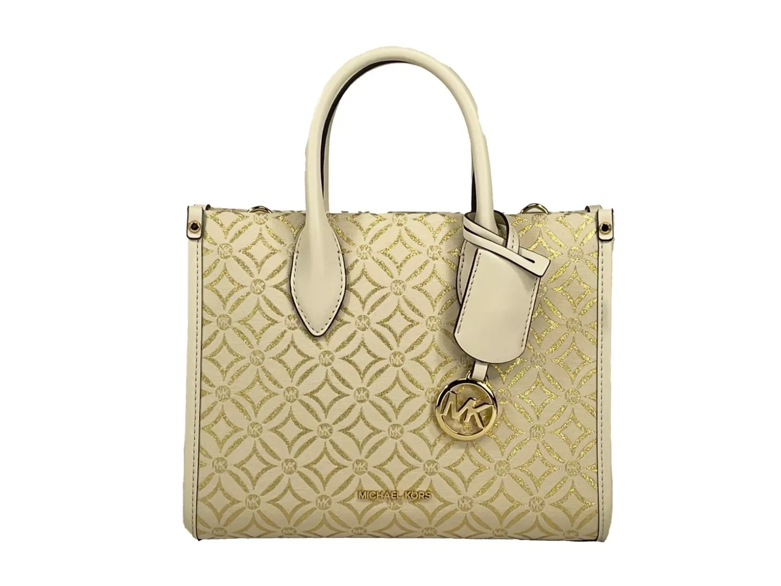 Michael Kors - Mirella Small Top Zip Crossbody Tote Bag Creme
