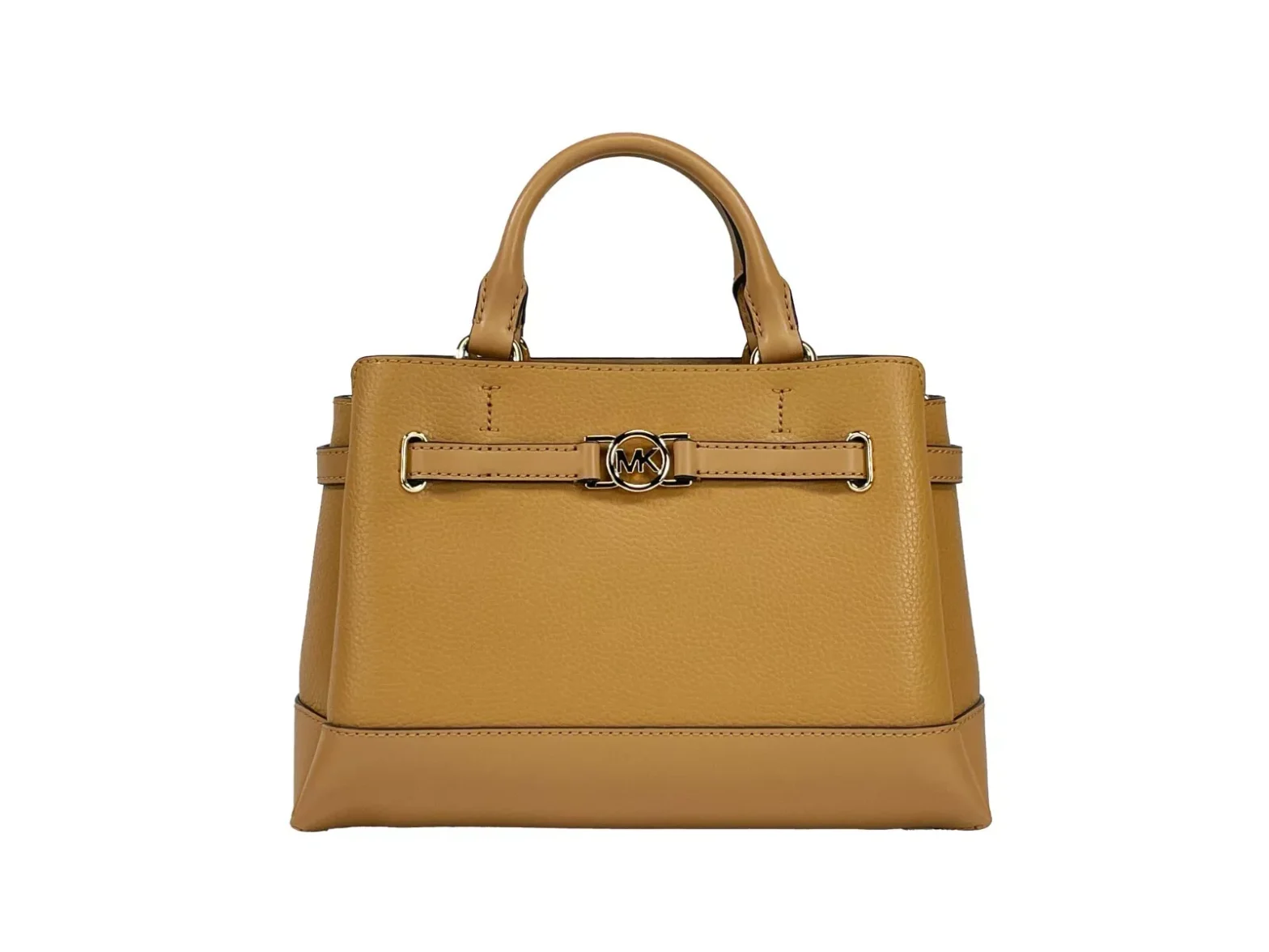 Michael Kors - Reed Small Leather Belted Satchel Crossbody Bag Brown