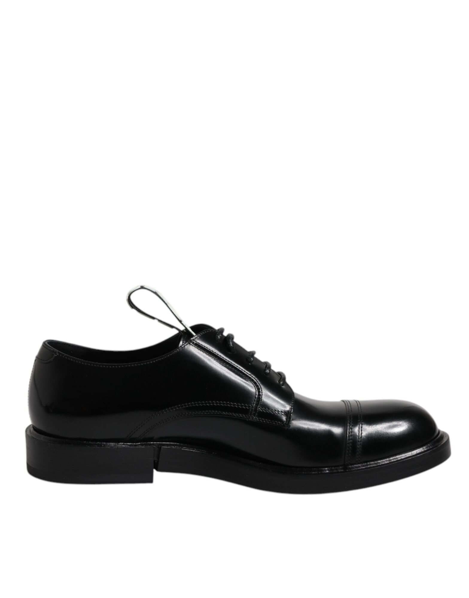 Dolce & Gabbana - Black Patent Leather Derby Lace Up Formal Dress Shoes