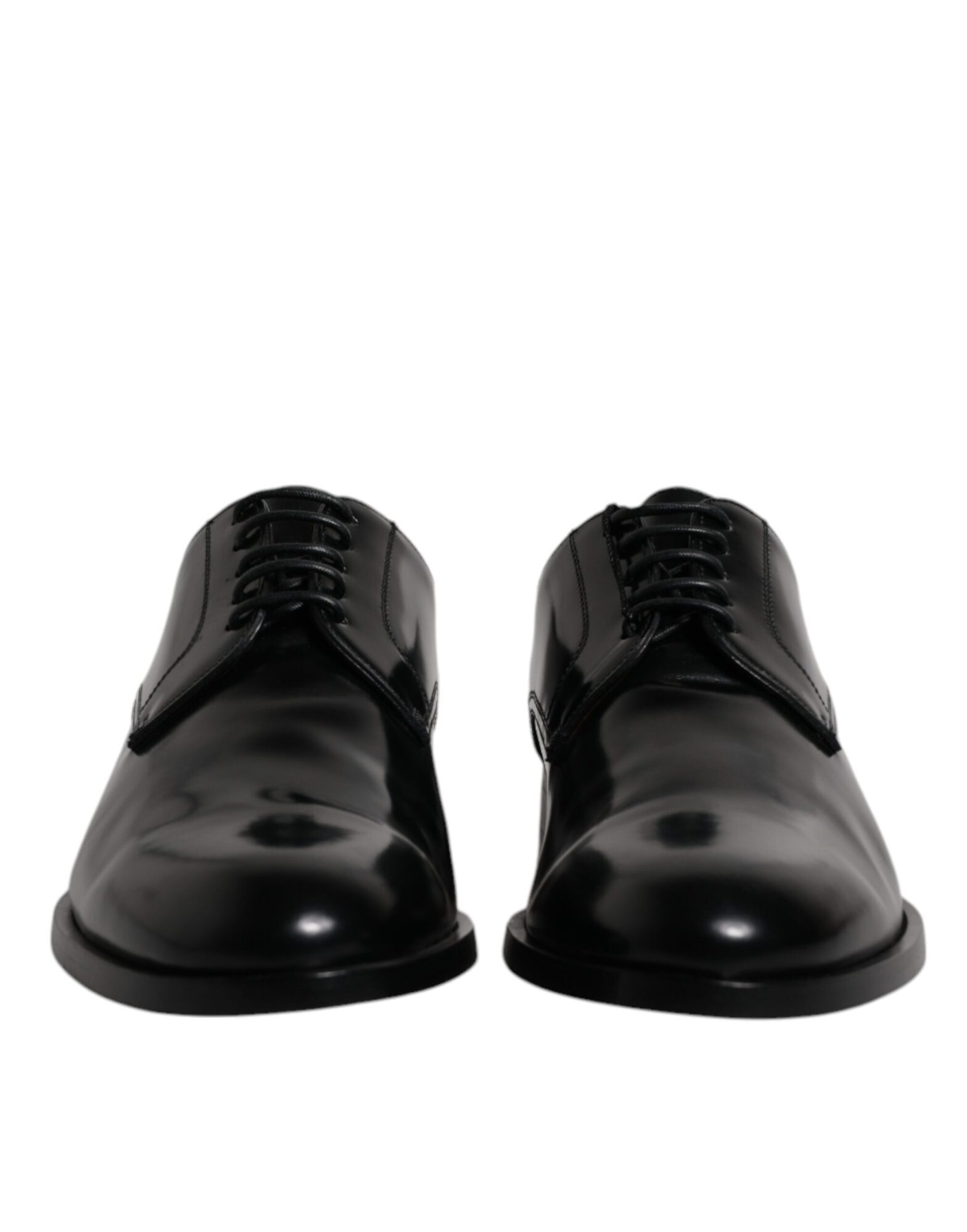 Dolce & Gabbana - Black Calfskin Leather Derby Lace Up Formal Dress Shoes