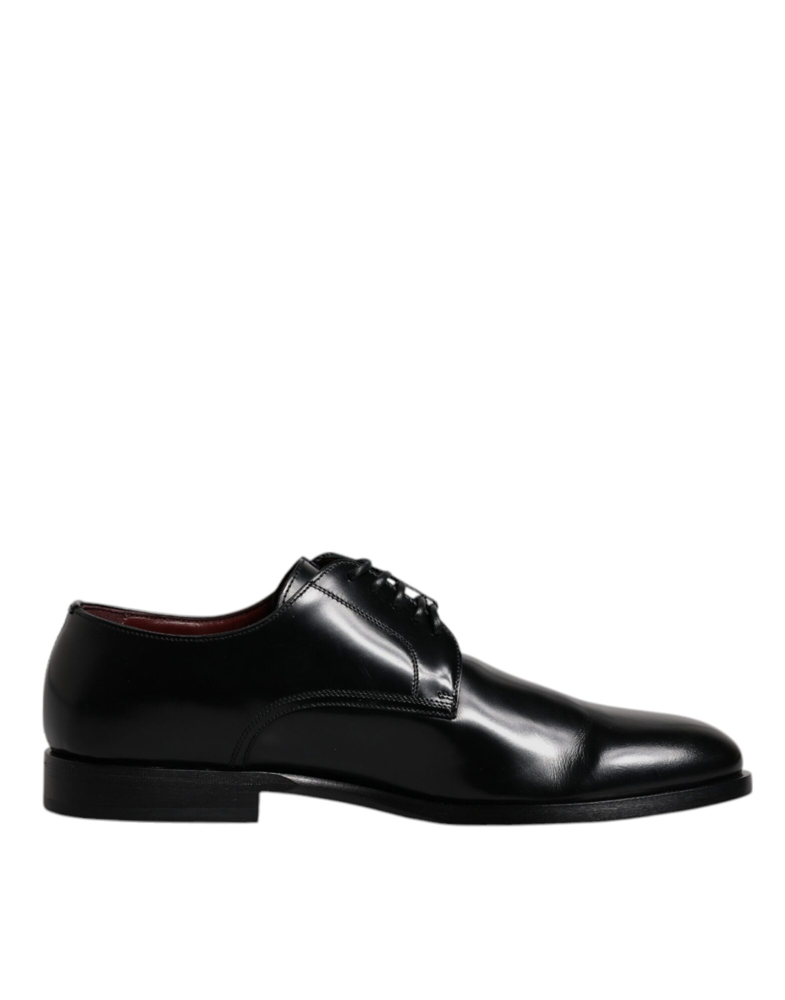 Dolce & Gabbana - Black Calfskin Leather Derby Lace Up Formal Dress Shoes