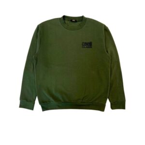 Green Polyester Men Hoodie