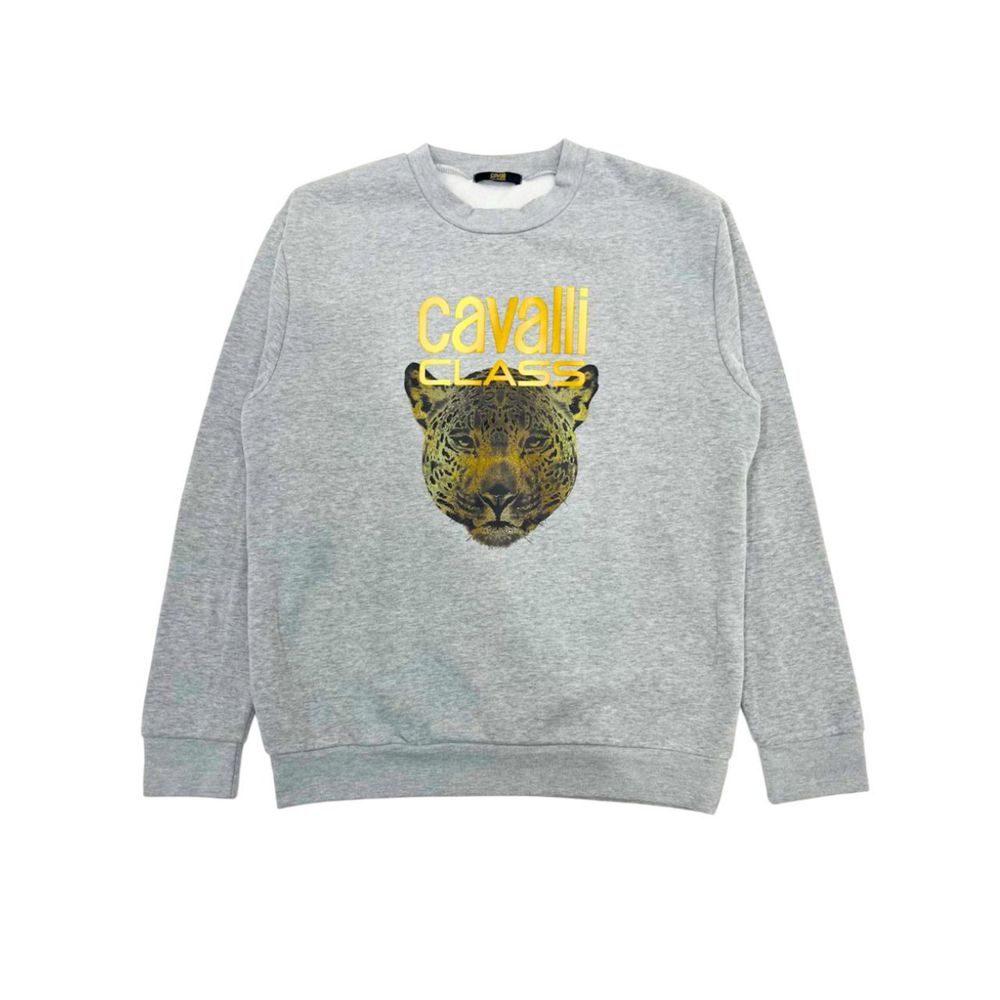 Cavalli Class - Gray Polyester Women Hoodie