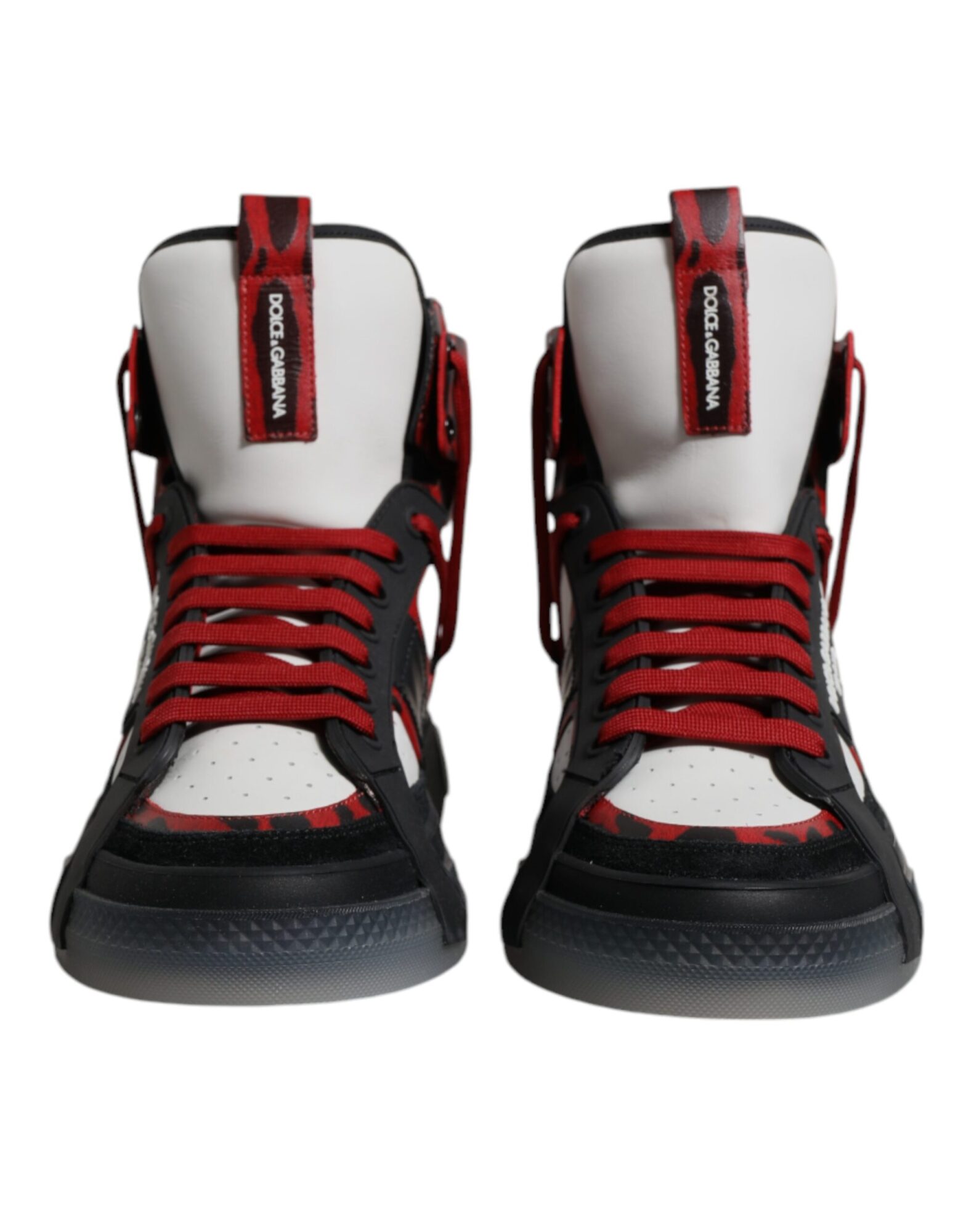 Dolce & Gabbana - Multicolor Leather High Top Sneakers Shoes