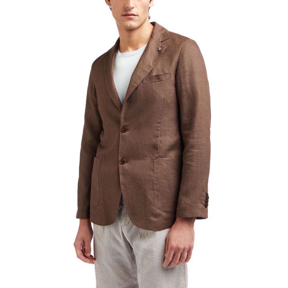 AT.P.CO - Brown Linen Blazer