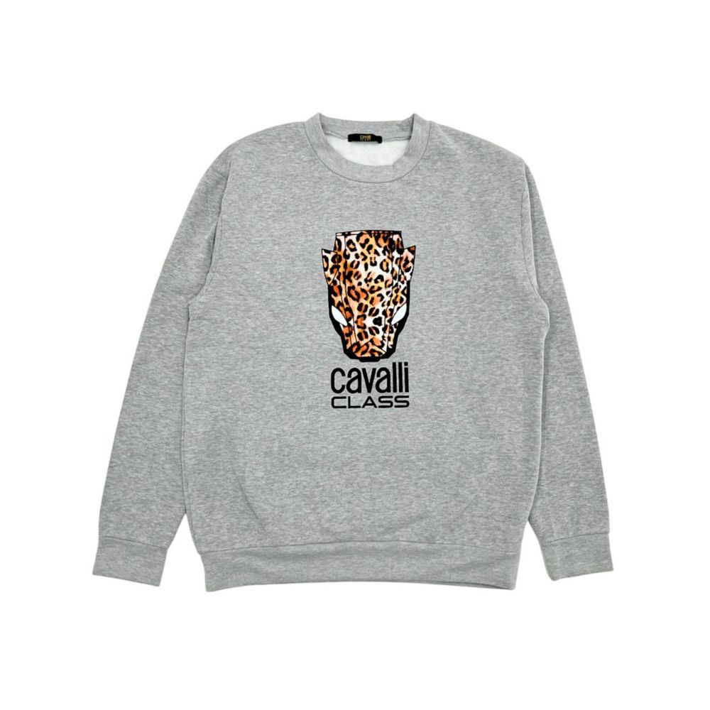 Cavalli Class - Gray Polyester Women Hoodie