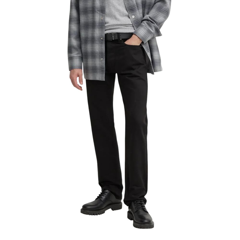Calvin Klein Jeans - Black Cotton Relaxed Fit Jean