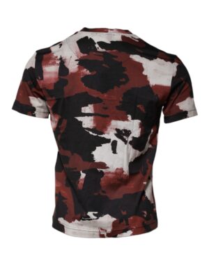 Multicolor Camouflage Crew Neck T-shirt