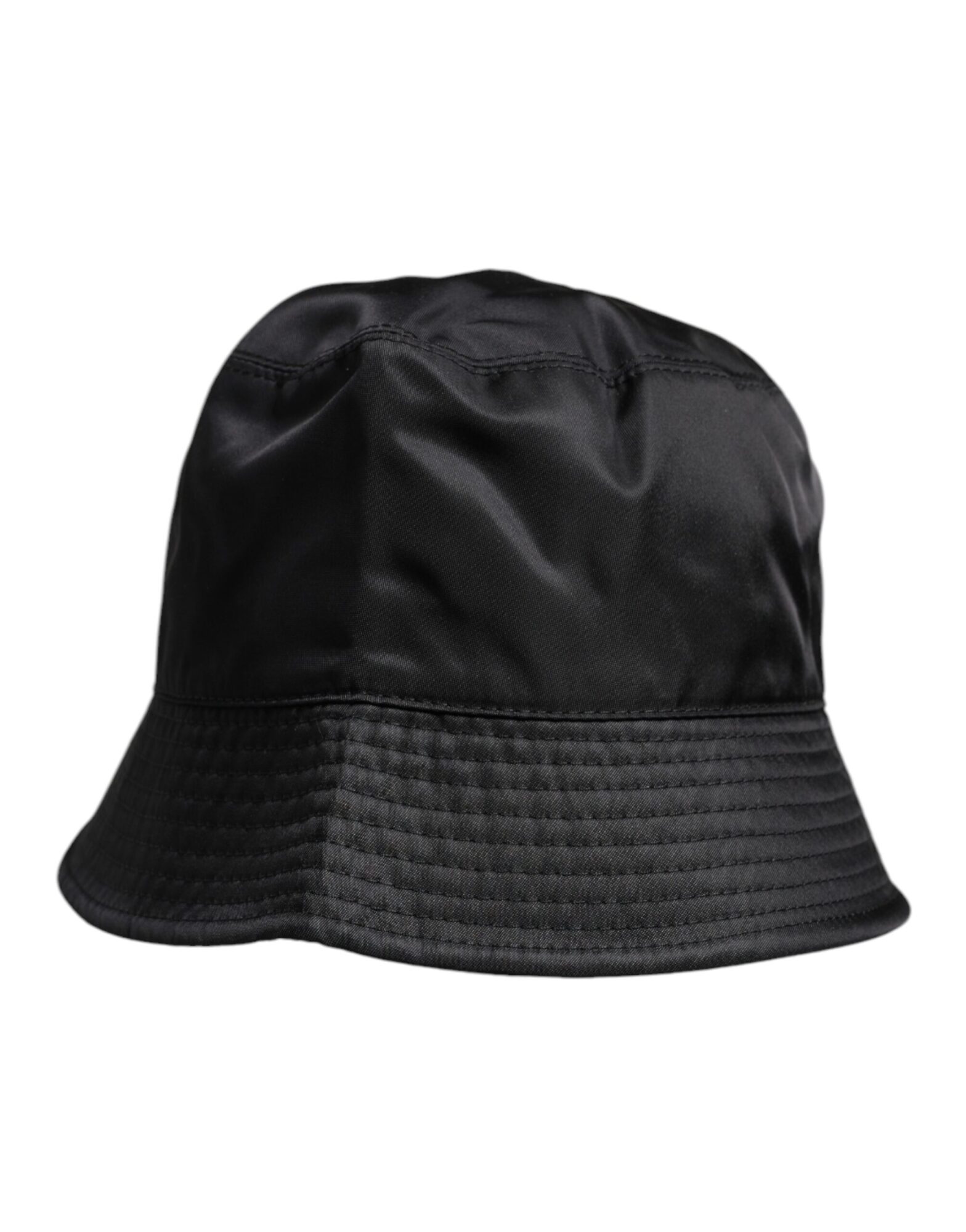 Dolce & Gabbana - Black Cotton Wide Brim Bucket Hat