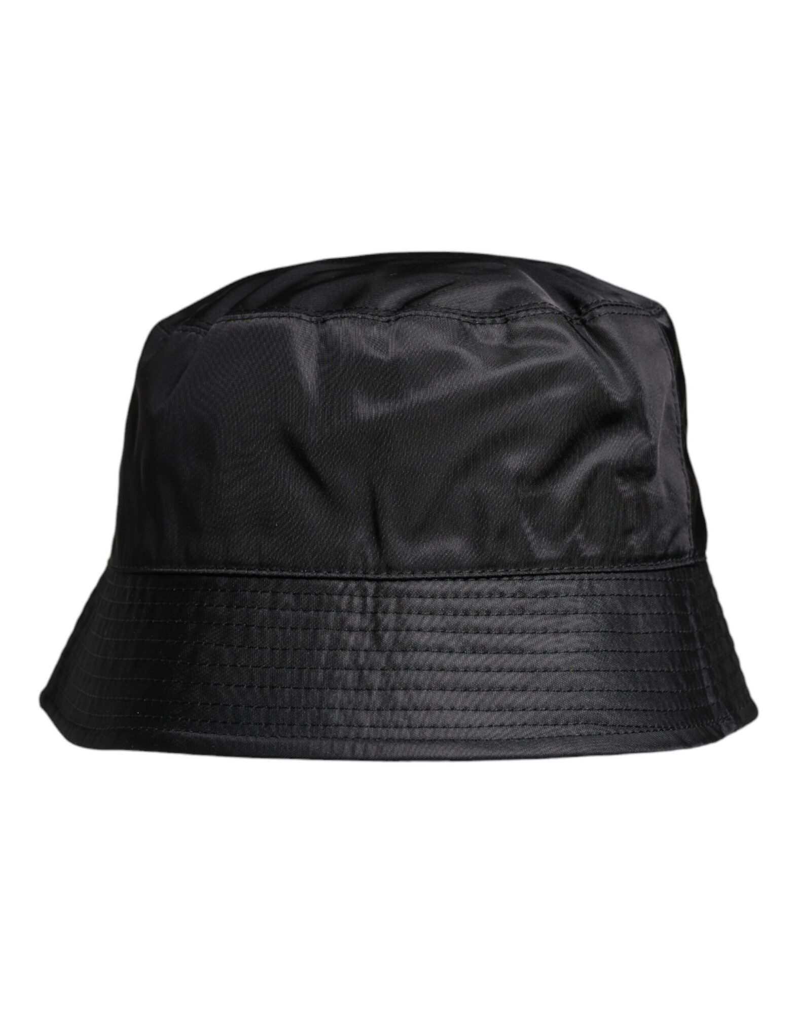 Dolce & Gabbana - Black Cotton Wide Brim Bucket Hat
