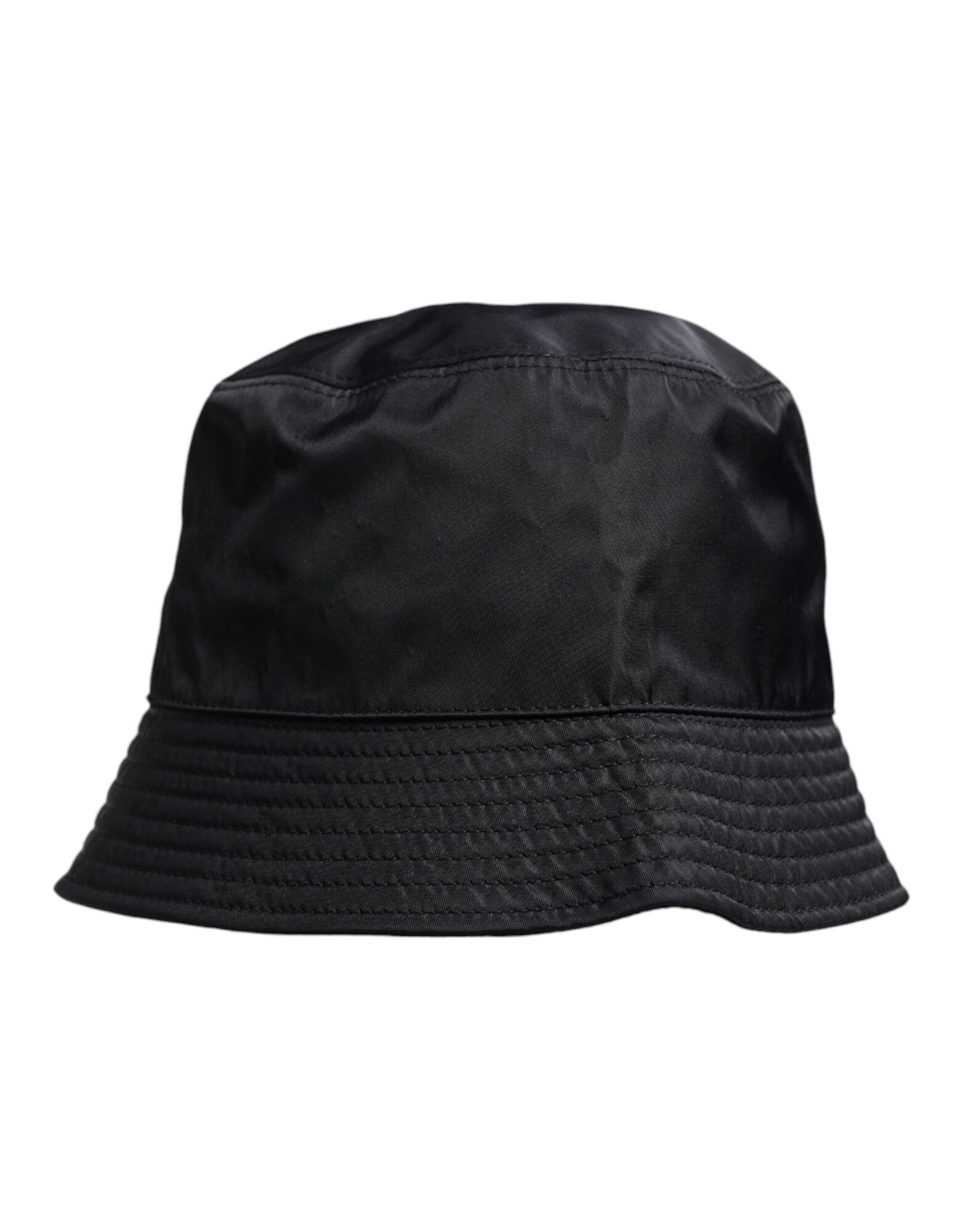 Dolce & Gabbana - Black Cotton Wide Brim Bucket Hat