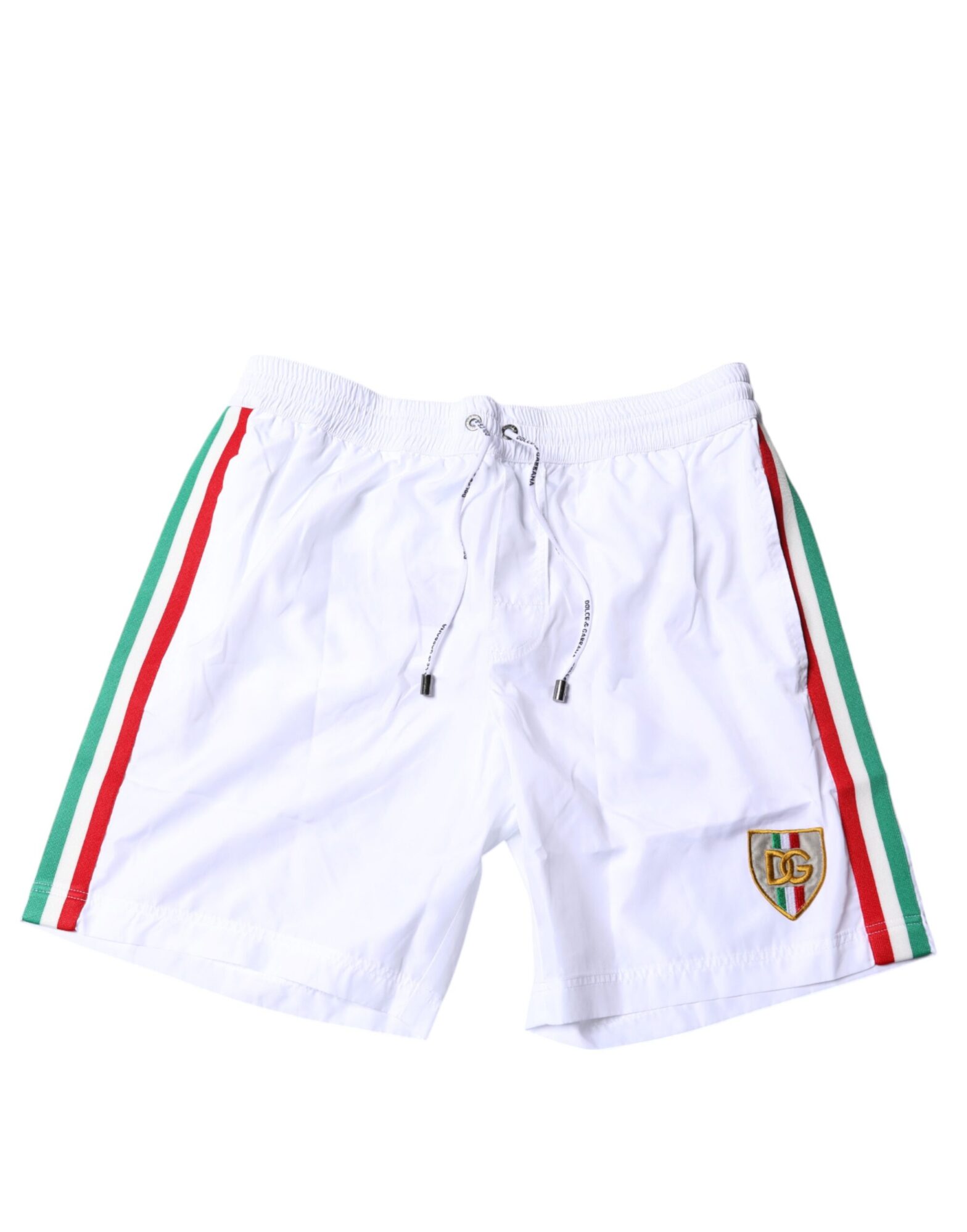 Dolce & Gabbana - White Stripes Beachwear Shorts 2 Pc Swimwear