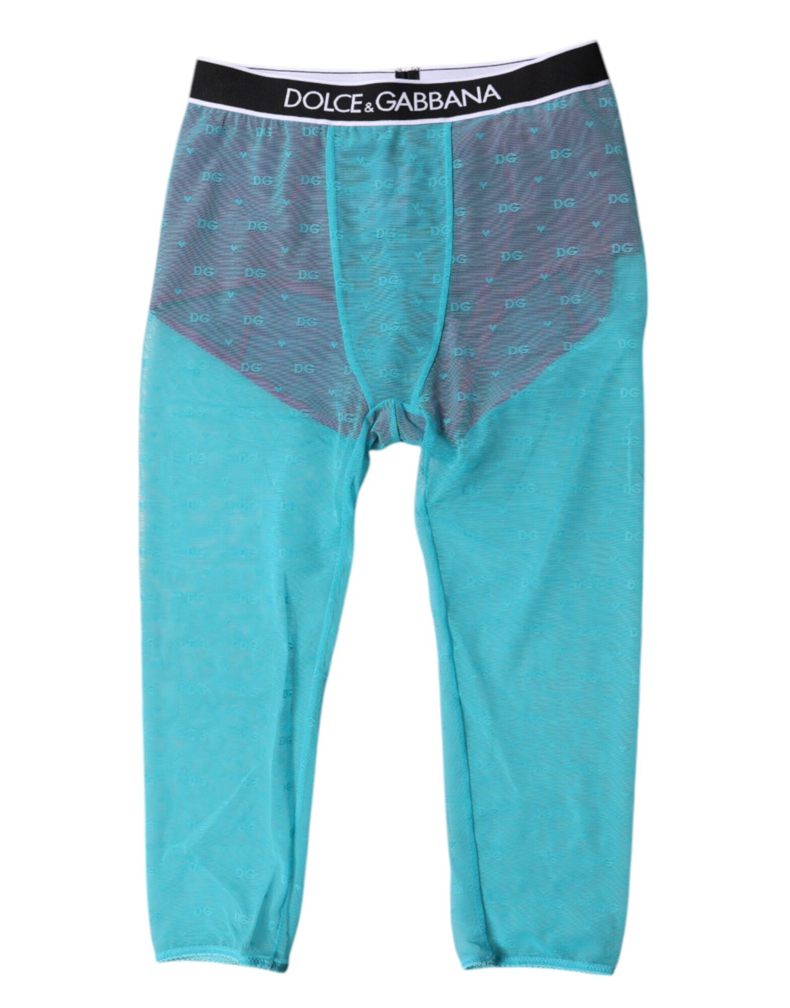 Dolce & Gabbana - Blue Fuchsia Logo Lingerie Cropped Underwear