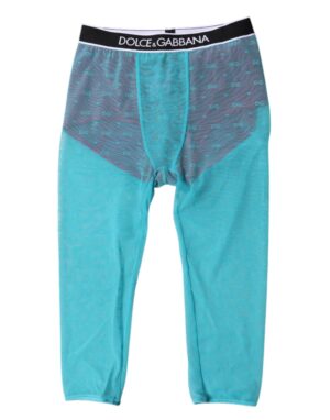 Blue Fuchsia Logo Lingerie Cropped Underwear