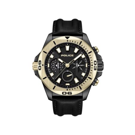 Black Artificial Leather Watch