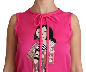 Pink Family Silk Tank Mama Blouse Top Shirt