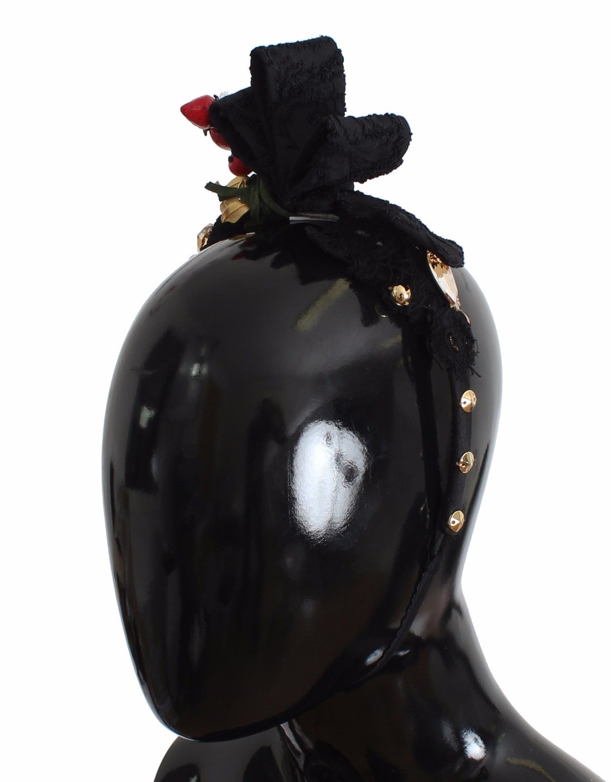 Dolce & Gabbana - Diadem Headband Tiara Berry Fruit Crystal Bow Hair