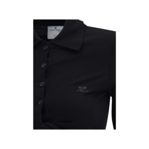 CourrÃ¨ges Polo with twisted detail