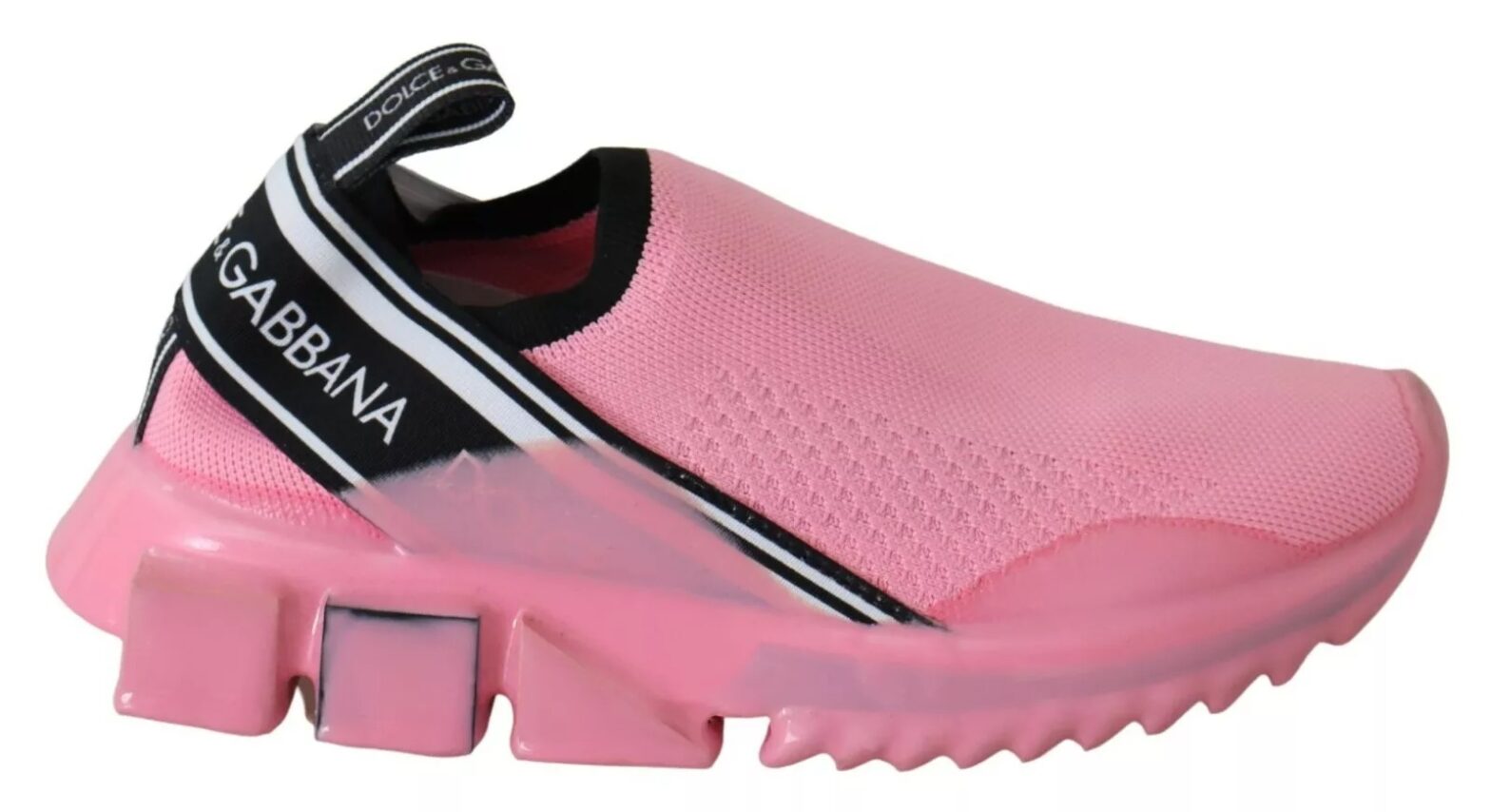 Dolce & Gabbana - Pink Low Top Sorrento Sneakers Slip On Casual Shoes