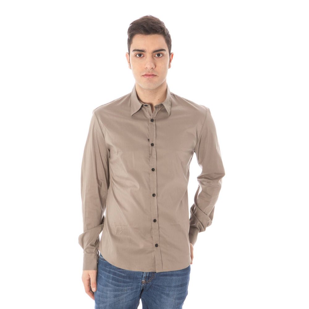 Costume National - Green Cotton Men Shirt