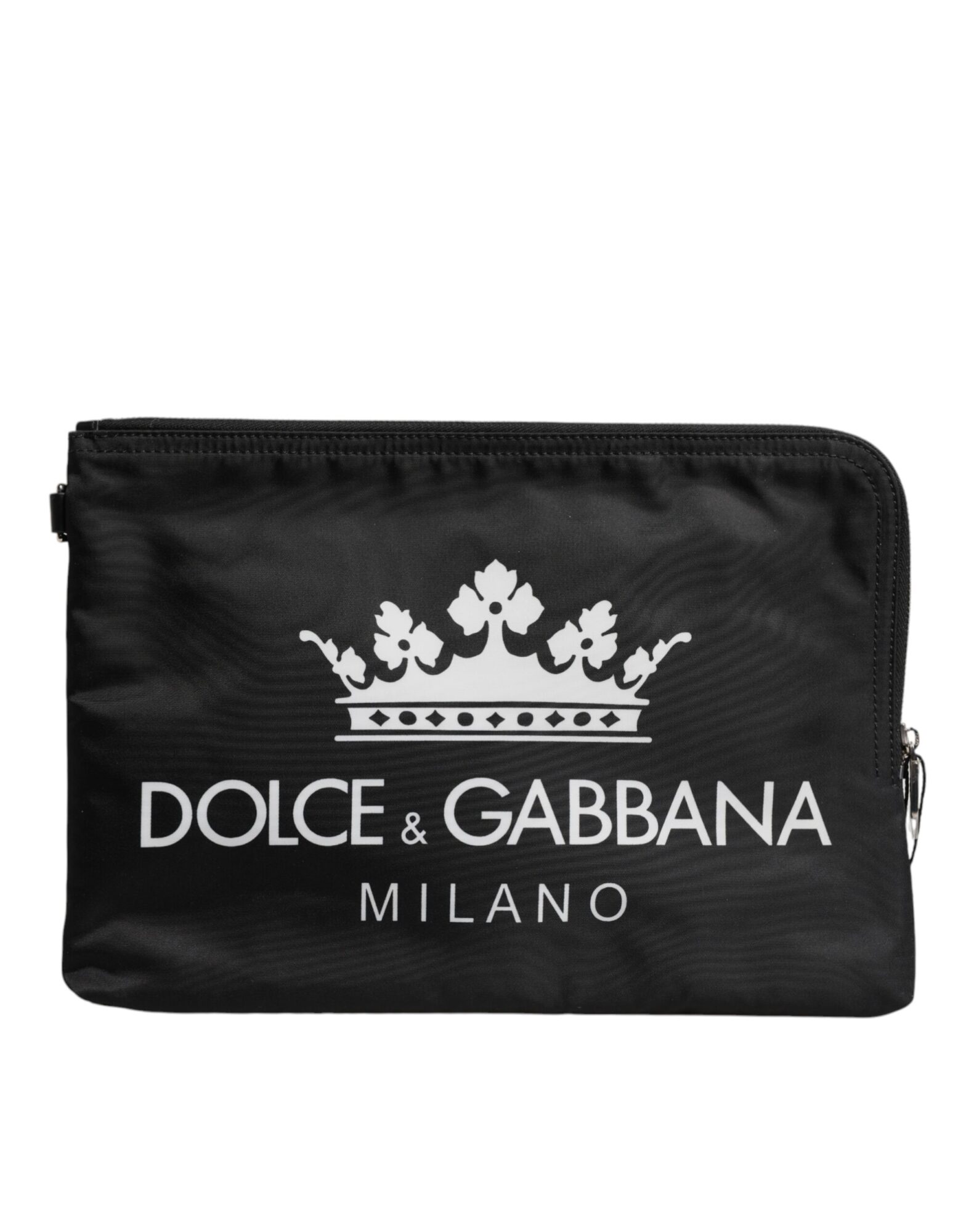 Dolce & Gabbana - Black DG Milano Print Nylon Pouch Clutch Bag