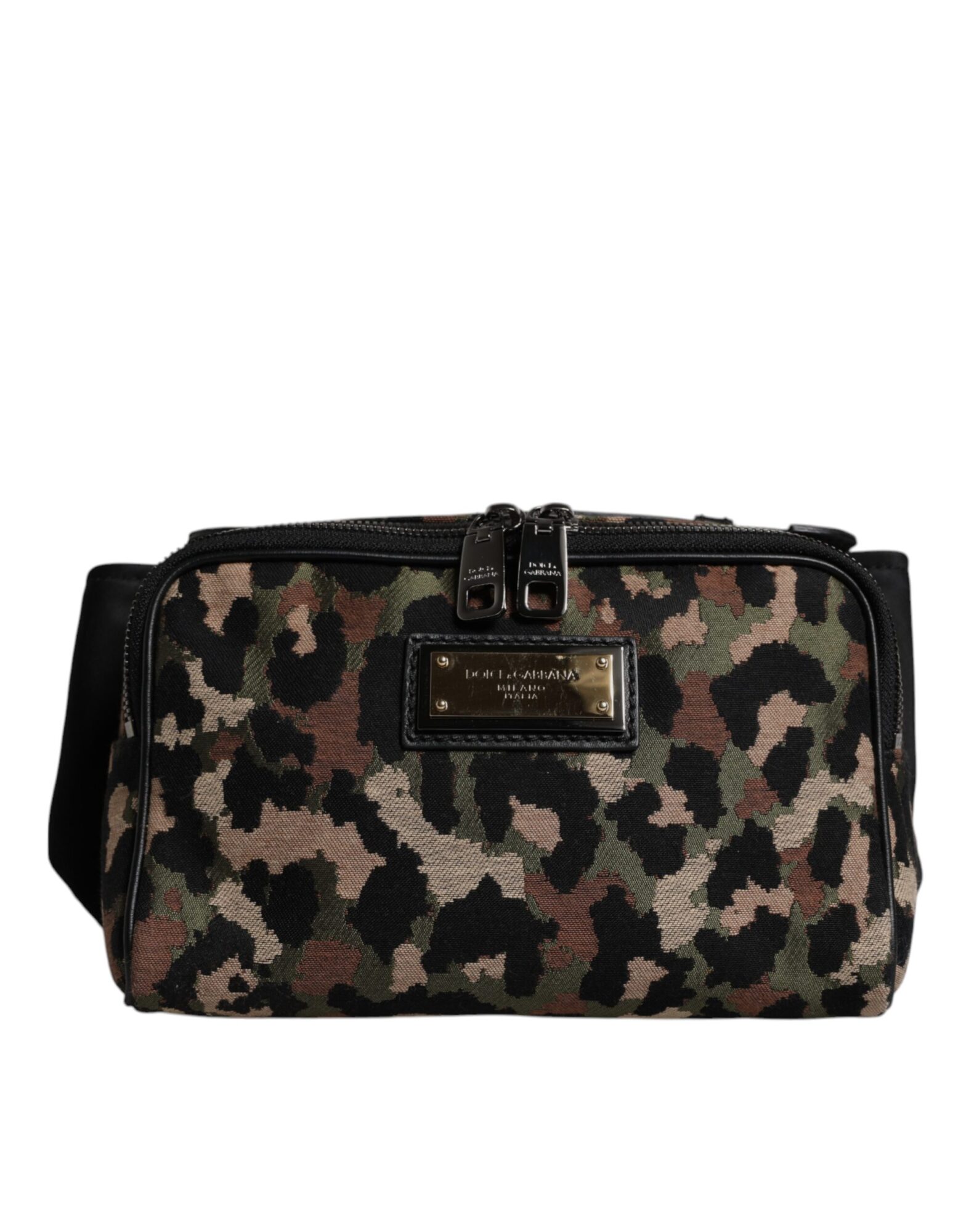 Dolce & Gabbana - Multicolor Leopard DG Logo Belt Waist Fanny Pack Bag