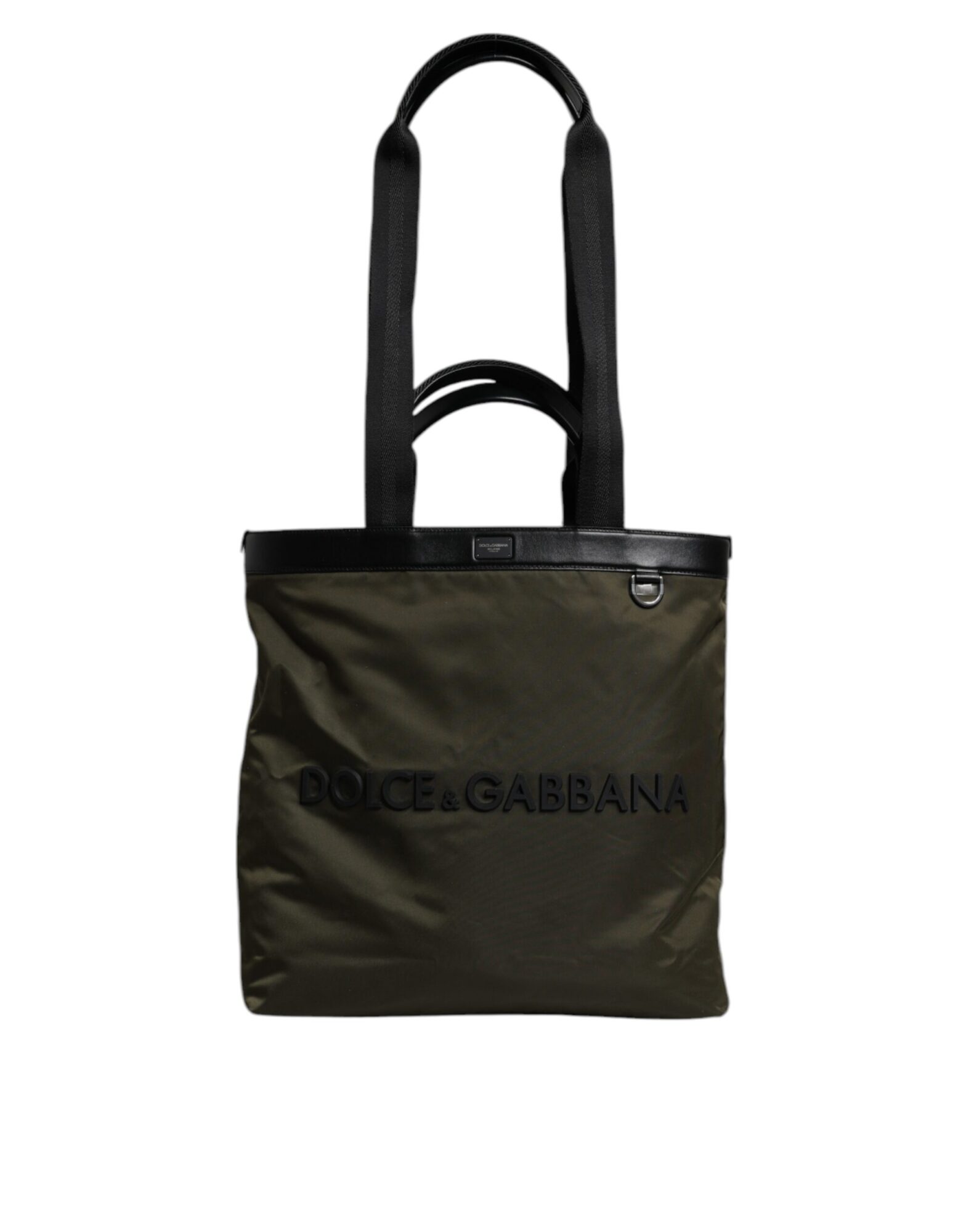 Dolce & Gabbana - Military Green Nylon Shoulder Strap Tote Bag