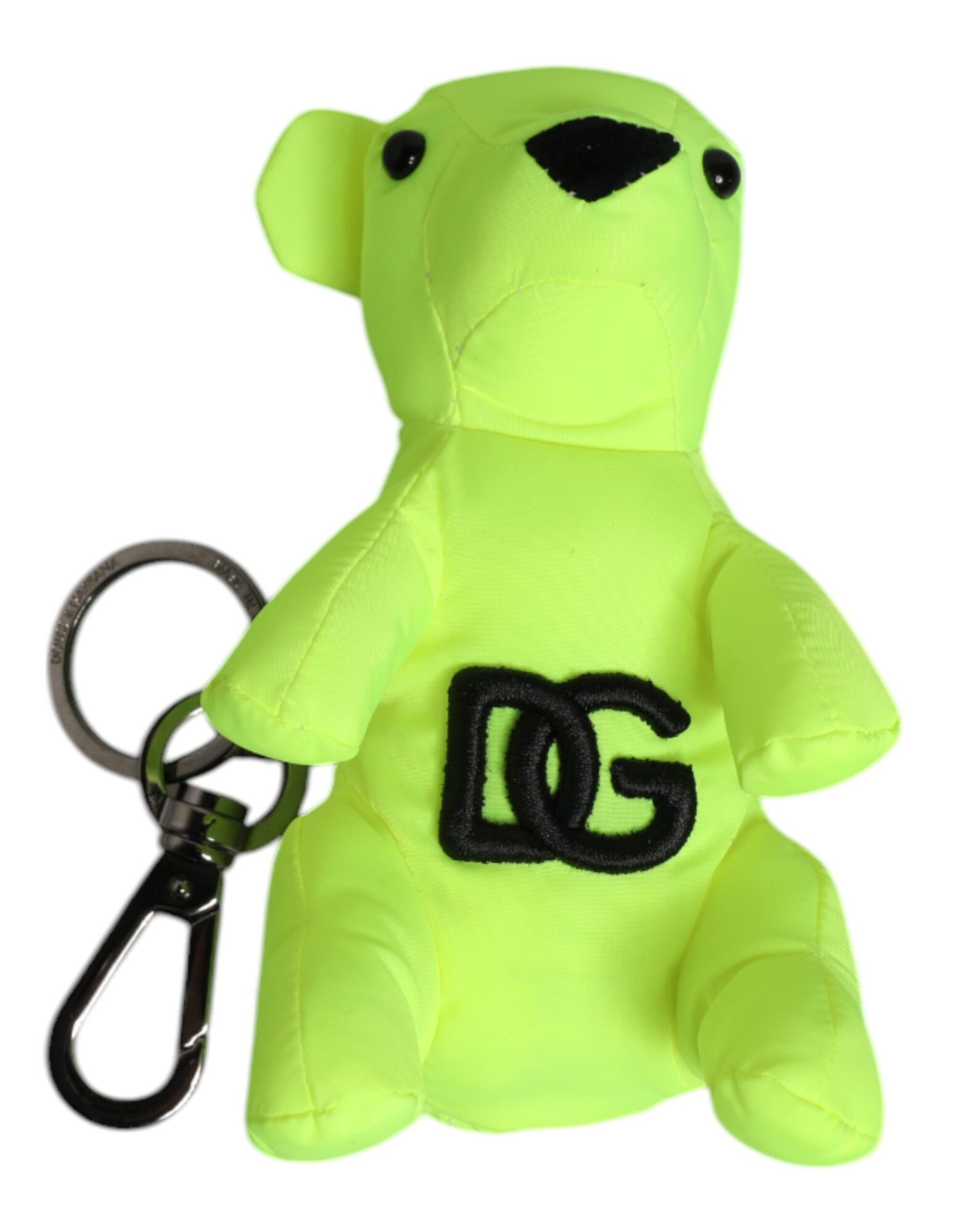 Dolce & Gabbana - Green Bear Embroidered Logo Keychain Clasp Keyring