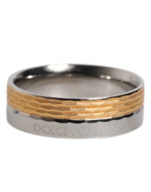 Gold Silver Tone Real Brass DG Logo Ring