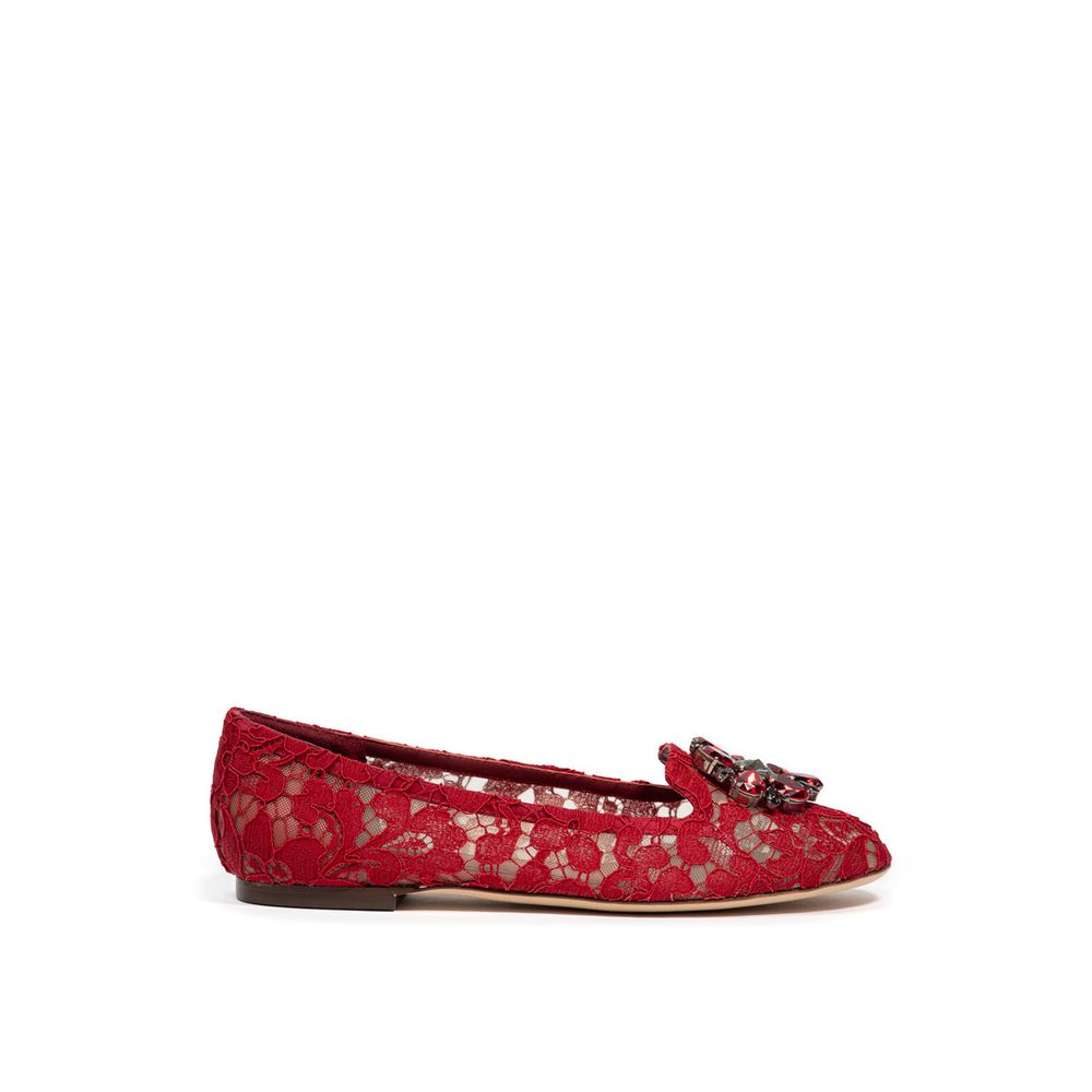 Dolce & Gabbana - Red Viscose Ballet Flat