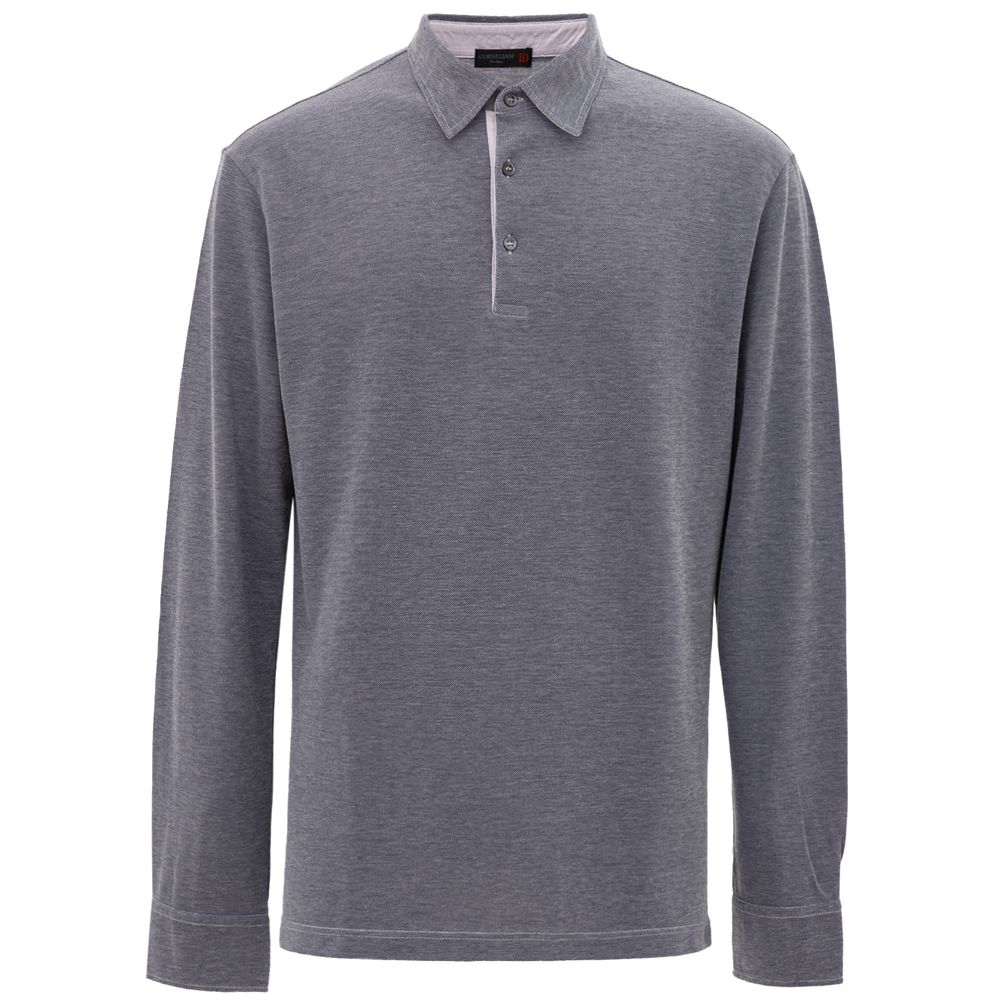 Corneliani - Blue Cotton Polo Shirt