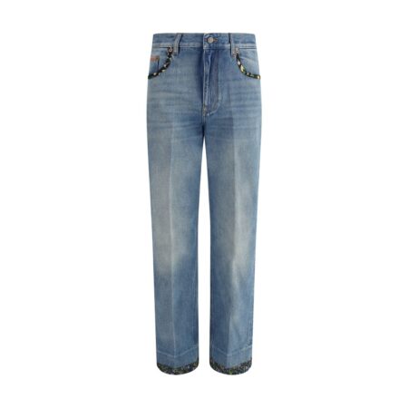 Jeans with floral details