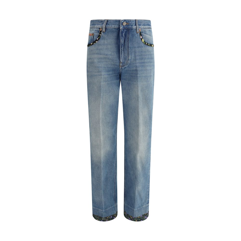 Valentino - Jeans with floral details