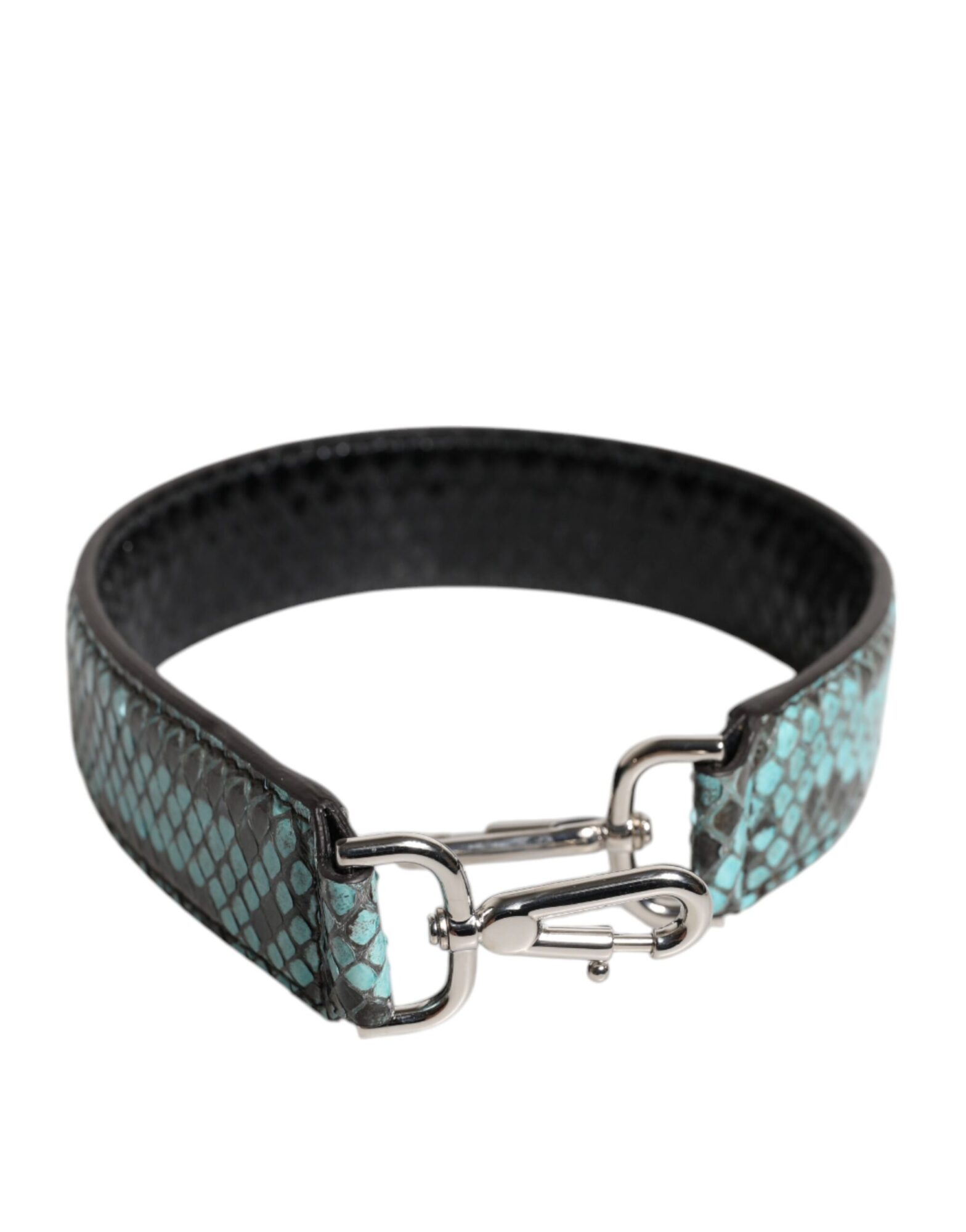 Dolce & Gabbana - Black Blue Exotic Leather Bag Shoulder Strap