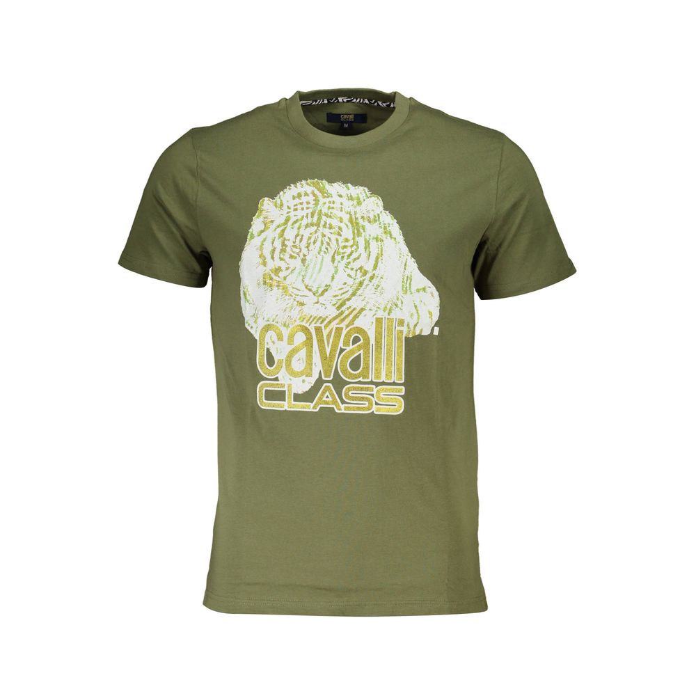 Cavalli Class - Verde Cotton Mens T-Shirt